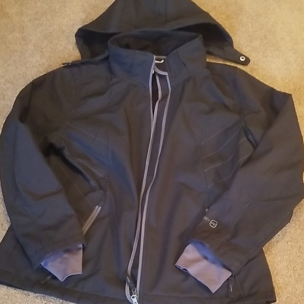 Free Country Black Hooded Jacket